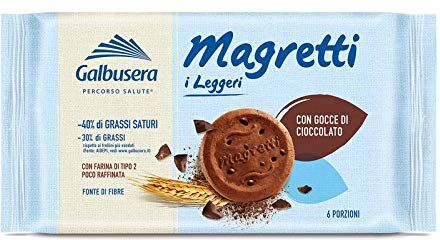 Galbusera 3 x 260gr  BISCOTTI MAGRETTI GOCCE CIOCCOLATO