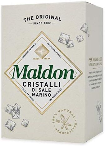 Maldon GR 125 DI CRISTALLI SI SALE MARINO LAVORATO A MANO IN PICCOLE QUANTITA' GUSTO INTENSO FRESCO E PULITO