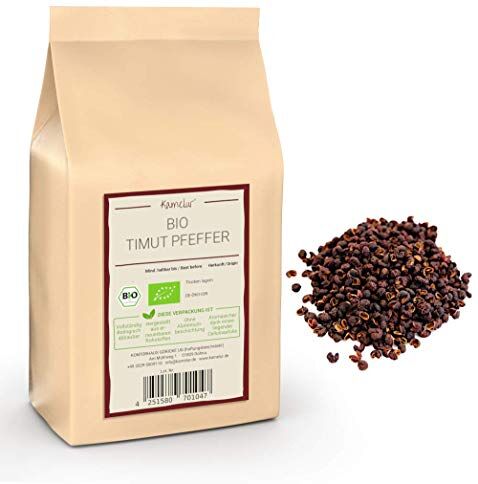 Kamelur 200g di pepe di Timut BIO, pepe di Sichuan del Nepal, pepe intero in grani per mortaio o macinapepe