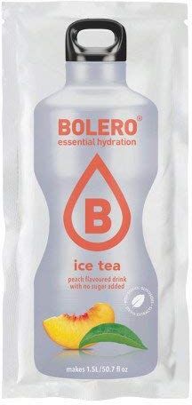 Bolero Drinks 48 bustine da 9 grammi gusto ICE TEA PEACH Preparato istantaneo per Bevande con Stevia e Vitamina C e Senza Zucchero