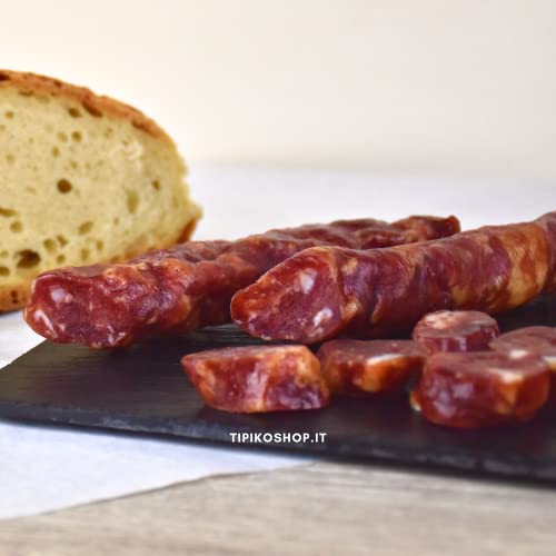 Generico Salsiccia secca nostrana, Salsiccia di maiale, LAVORAZIONE ARTIGIANALE, 100% CARNI ITALIANE, SENZA CONSERVANI, LATTOSIO E GLUTINE (Dolce)