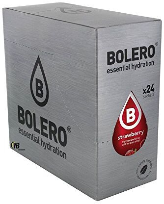 Bolero Drinks 24 bustine da 9 grammi gusto THE AL LIMONE (LEMON ICE TEA) Preparato istantaneo per Bevande con Stevia e Vitamina C e Senza Zucchero