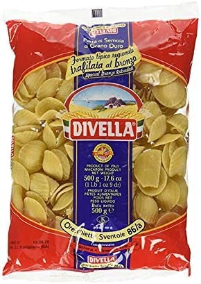 Divella PASTA DI SEMOLA DI GRANO DURO ORECCHIETTE SVENTOLE 86A GR 500 X 24