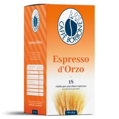 CAFFÈ BORBONE Cialde Miscela Orzo Confezione da 36 Pezzi Filtro in Carta da 44mm