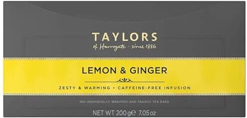 Generic SKTaylors of Harrogate Lemon & ger Tagged Tea Bags 1pc x 100