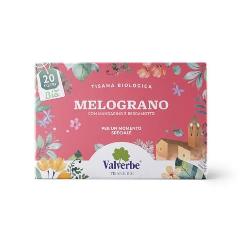 VALVERBE Tisana Melograno Biologico 20 Filtri Pacco da 6 180 g