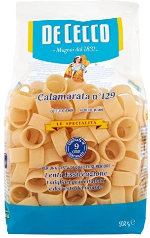 De Cecco Calamarata N 129 Pasta di Semola Digrano Duro, 500g