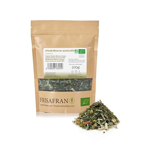 FRISAFRAN Infuso Benessere Alcalino Biologico   Tisane   Tisane Fredde   Tisane Equilibra   Tisane Filosofiche   Tisane Erboristeria   Tisane Bio   Infusi Tisane   Tisane Relax   100Gr