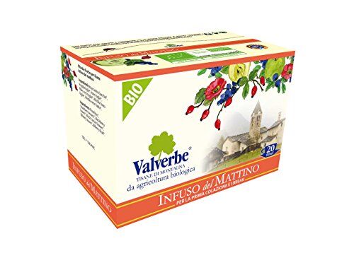 VALVERBE Tisane Infuso del Mattino Biologico 20 Filtri Pacco da 6 180 g