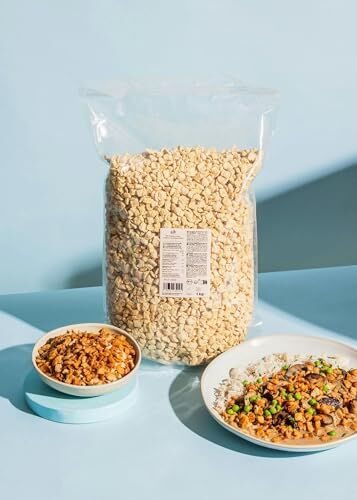 KoRo Bio Erbsen Ackerbohnen Geschnetzeltes 1 kg Vegane Fleischalternative aus Erbsenprotein Hoher Proteingehalt Ohne Soja