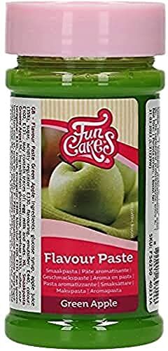 FunCakes Pasta Aromatizzante Mela Verde : Aromi Alimentari, Ottimo Gusto, Perfetto per Decorare Torte, Adatto per Pastella e Ripieni. 120 gr.