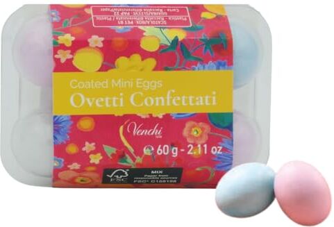 Venchi Covetti Confettati  Confezione da 6 pz da 60 g (10 g Ovetto)