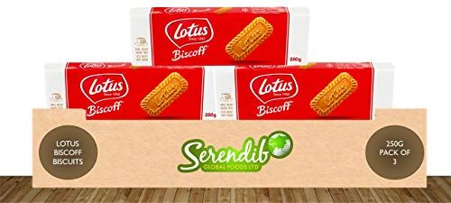 Biscotti Lotus Biscoff 250 g   Confezione da 3   Biscotto Europeo n. 1 dal 1932   Il biscotto originale caramellato