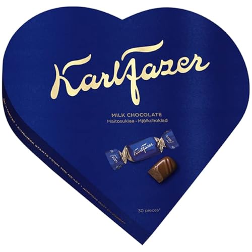 Fazer Karl  Milk Heart Chocolate 8 Kisten mit 225 g 63,2 Unzen
