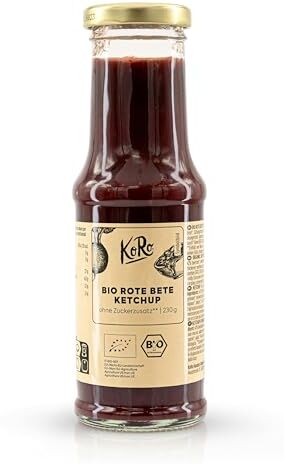 KoRo Ketchup di barbabietola senza zuccheri aggiunti   230 g