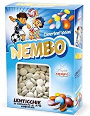 CRISPO LENTICCHIE DI CIOCCOLATO AL LATTE NEMBO BIANCHI 1 KG CONFETTI COLORATI