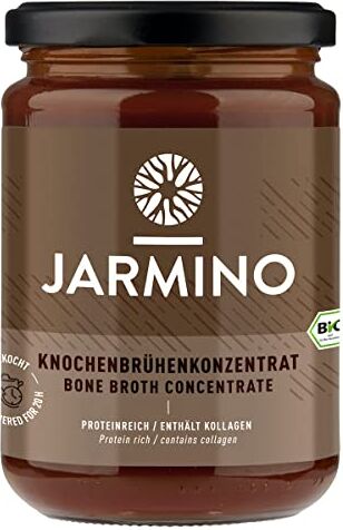 JARMINO Brodo di ossa biologico   Concentrato di brodo bovini   440g   44 porzioni barattolo   Organic beef bone broth grass-fed   con molto collagene