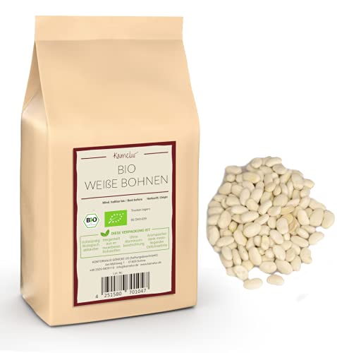 Kamelur 500g BIO fagioli bianchi secchi fagioli bianchi secchi BIO senza additivi fagioli bianchi in confezione biodegradabile