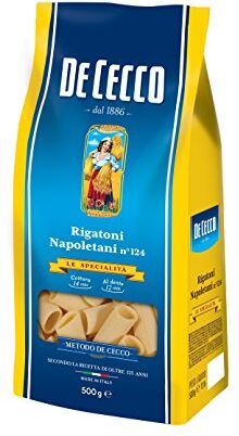 De Cecco 5 X Pasta  100% italiano Rigatoni Napoletani n 124 pasta 500 G