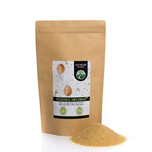 Alpi Nature Polvere di fieno greco (500g), macinato di fieno greco, 100% naturale, semi di fieno greco come polvere naturalmente senza additivi, vegano, semi di fieno greco macinati