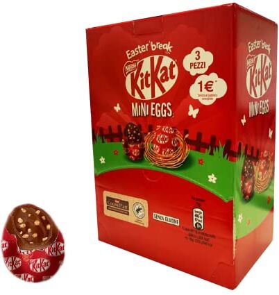 Generico Ovetti Kit Kat Mini Eggs Cioccolato al Latte ripieno Cereali Marsupio da 1,6 kg