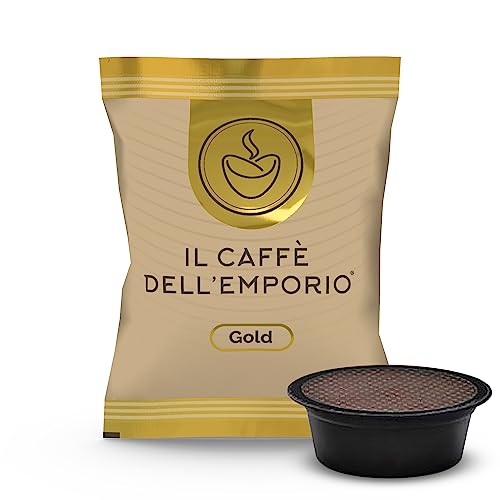 Il Caffè dell'Emporio Capsule Caffe Compatibili con Lavazza a Modo Mio Miscela Gold Oro Arabica (100)