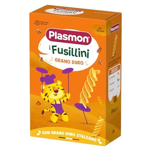 Plasmon Pasta Fusillini Grano Duro 12x250 g, dai 12 mesi