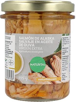 Salmone selvaggio dell'Alaska in olio extra vergine di oliva biologico 195 g