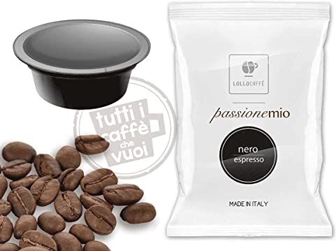 Lollo Caffè 100 Capsule Caffè, Passionemio Nero, Compatibili a Modo Mio 1000 gr