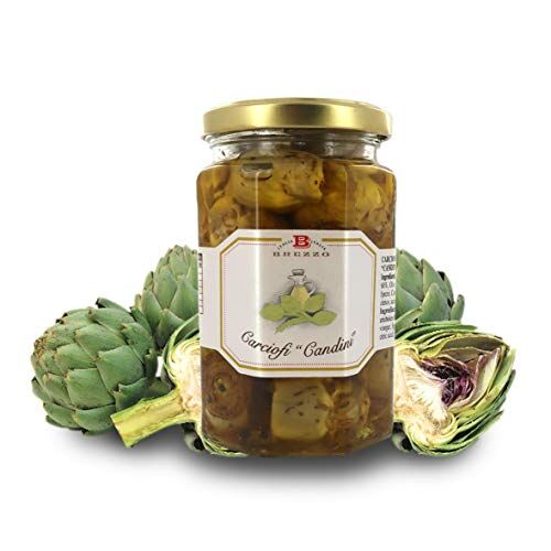 Brezzo Carciofini ''Candini'' Sott'Olio, Carciofi Tipici Pugliesi Interi, 280 Grammi