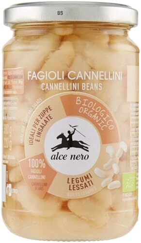 Generic ALCE NERO FAGIOLI CANNELLINI IN VETRO 300gr (3 BARATTOLI DA 300 gr)