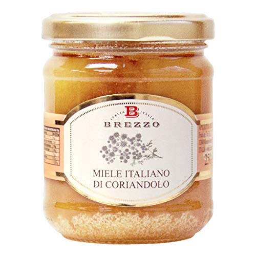 Brezzo Miele Italiano di Coriandolo, 250 Grammi (Confezione da 2 Pezzi)