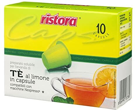 Ristora 60 cialde capsule TE LIMONE THE  COMPATIBILI MACCHINE NESPRESSO (6 X 10pz)