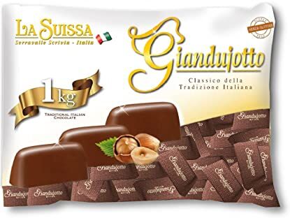 Generico Cioccolatini La Suissa Gianduiotti Dark Cioccolato Fondenti Busta da 1 Kg Cioccolata