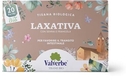 VALVERBE Tisana Laxativa Biologico 20 Filtri Pacco da 6 180 g