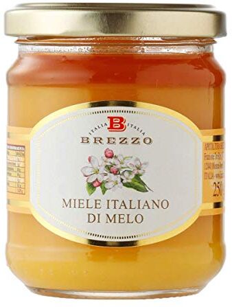 Brezzo Miele Italiano di Melo, 250 Grammi (confezione da 2 pezzi)