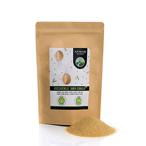 Alpi Nature Polvere di fieno greco (1kg), macinato di fieno greco, 100% naturale, semi di fieno greco come polvere naturalmente senza additivi, vegano, semi di fieno greco macinati