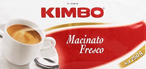 Kimbo Caffè Macinato, Fresco Confezione da 4 x 250 gr ( Totale 1000 gr)