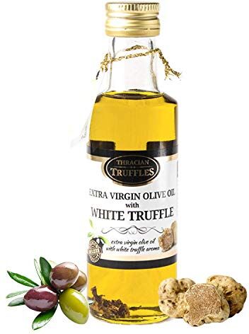 Generic Olio di Tartufo Bianco, White truffle oil, Utilizzata nei Ristoranti e da Cuochi, Tartufo bianco in Olio Extra Vergine di Oliva, Condimento gourmet per insalate, pasta, risotti, frittate, carne 100ml