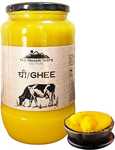 Blessfull Healing The Pahadi Taste A2 Desi Cow Ghee 1000 ml   Ghee biologico   Ghee di mucca naturale fatto in casa