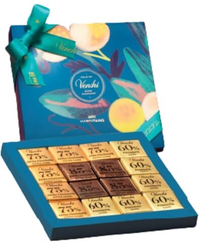 Venchi Cioccolatini  Confezione Regalo Piastrella Mini Blend Flora 47g Senza Glutine