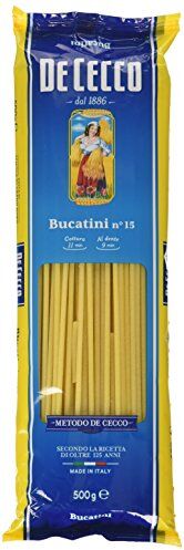 De Cecco Bucatini, Pasta di Semola di Grano Duro 6 pezzi da 500 g [3 kg]