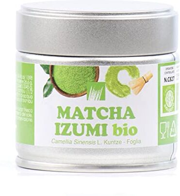 Erbavoglio Tè Verde Matcha Izumi Biologico Ideale come Tè, Tisana o Bevanda Formato da 30 gr