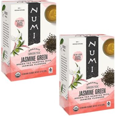 Generico Numi Tea   Verde Tè Gelsomino   Tè Verde BIO Profumato Fiori Gelsomino   Tè Verde BIO & Gelsomino 36 Filtri di Tè (72 Gr)   Tè al Gelsomino