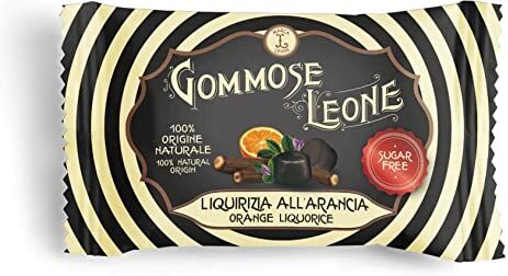 Generico Leone Gommose Senza Zuccheri in sacchetti da 35gr (Liquirizia Arancia 5 sacchetti)