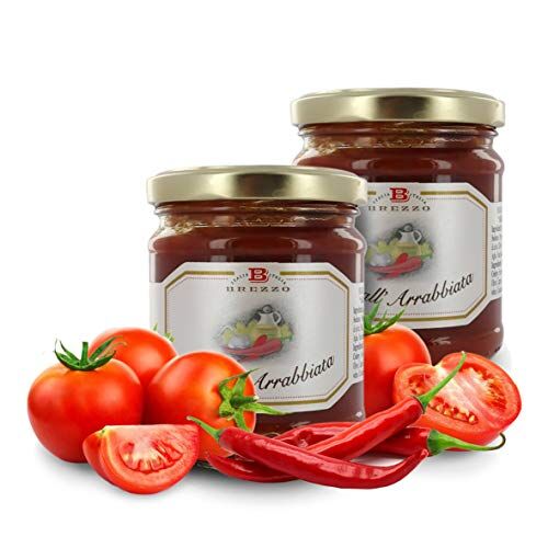 Brezzo Sugo All'Arrabbiata, Sugo Piccante Per Pasta, 180 Grammi (confezione da 2 pezzi)