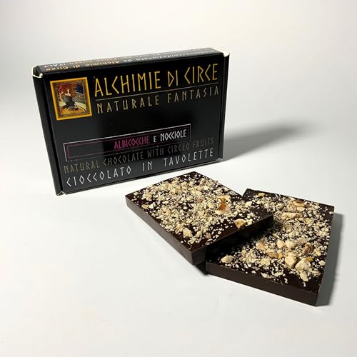 Generic Alchimie di Circe 500g Praline Fondenti Albicocca e Nocciola Delizie Gourmet con Frutta Biologica Cioccolato Artigianale in Elegante Confezione Regalo