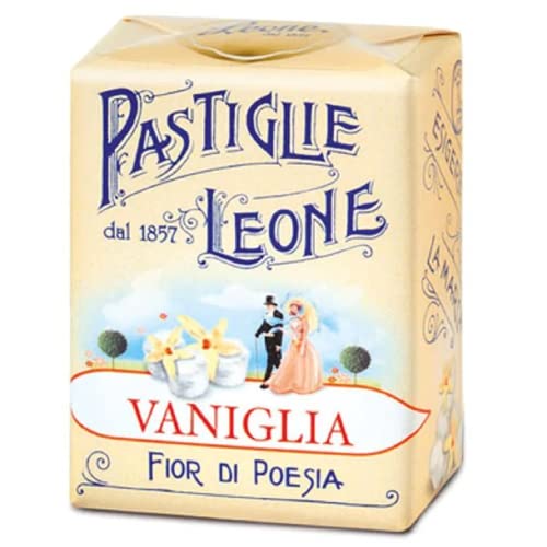 Generico Caramelle Dure Pastiglie Leone Gusto Vaniglia Pacchetti da 30 g (18 pezzi (Box Intero))