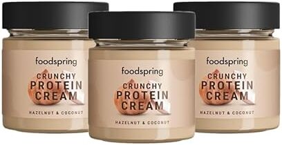 Generic food spring Crema Proteica Crunchy Cocco e Nocciola Croccante 3 x 200g Crema Proteica Spalmabile