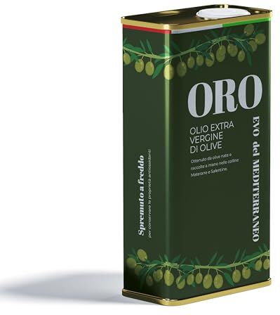 Generico Olio EVO Extravergine di Oliva 100% Italiano Spremuto a Freddo   Olive Raccolte a Mano (10 Litri)